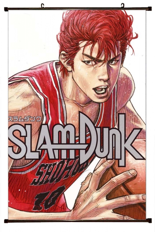 Slam Dunk Anime Black Plastic Rod Canvas Painting 60X90CM  G1-28