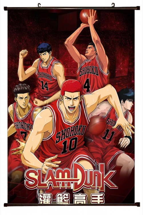 Slam Dunk Anime Black Plastic Rod Canvas Painting 60X90CM  G1-46