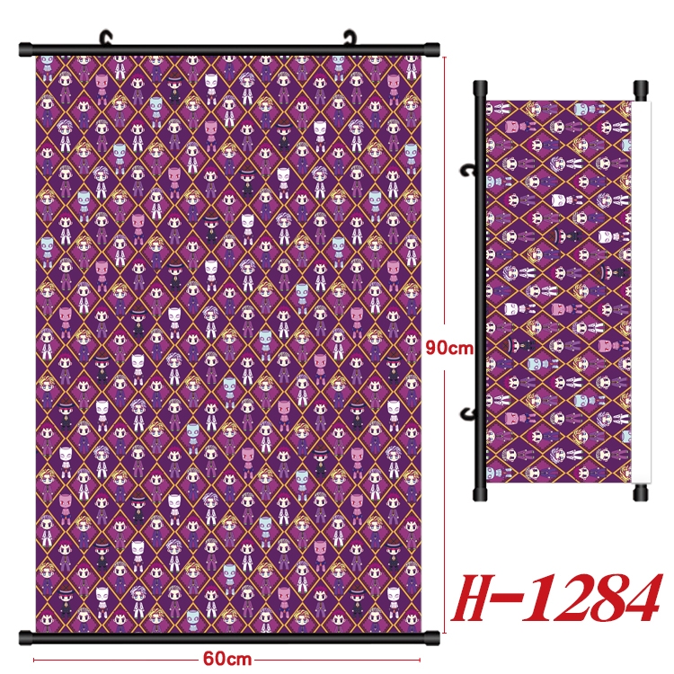 JoJos Bizarre Adventure Anime Black Plastic Rod Canvas Painting 60X90CM H1284