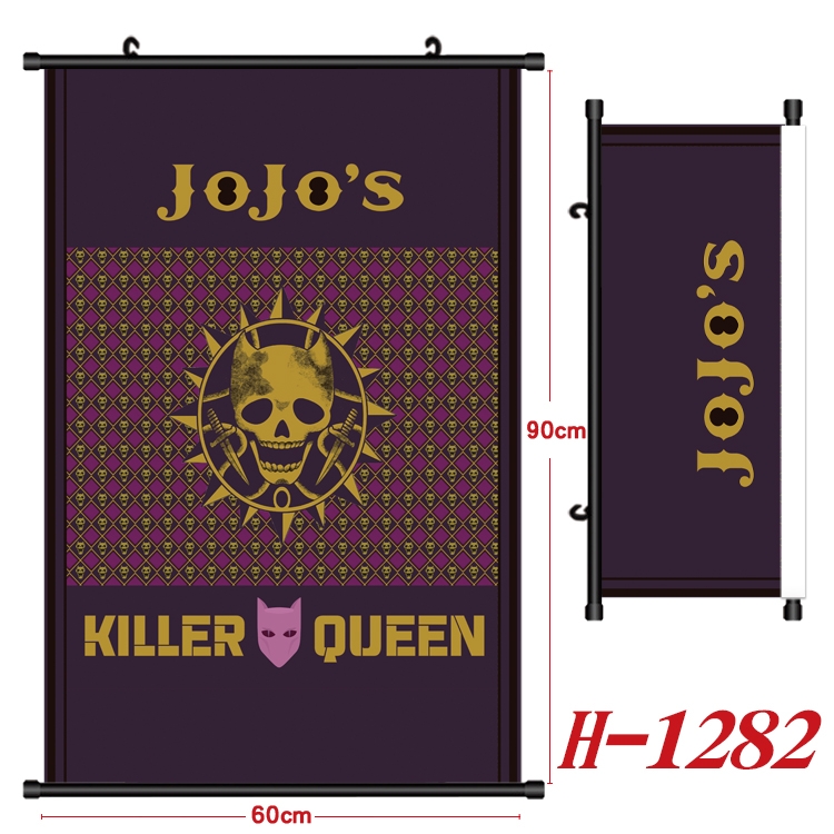 JoJos Bizarre Adventure Anime Black Plastic Rod Canvas Painting 60X90CM H1282