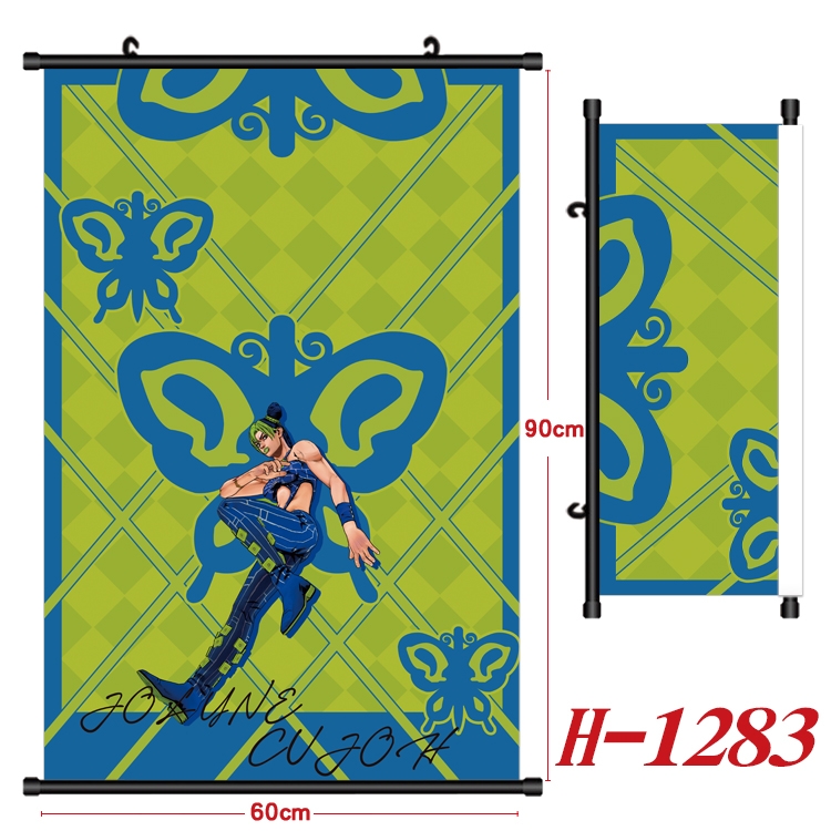 JoJos Bizarre Adventure Anime Black Plastic Rod Canvas Painting 60X90CM H1283