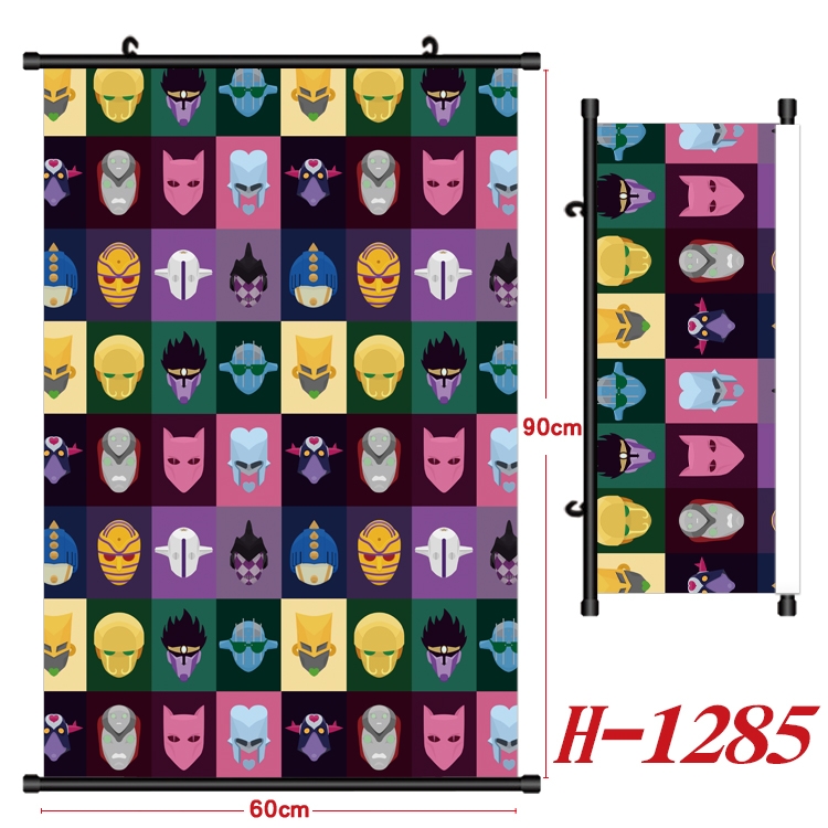JoJos Bizarre Adventure Anime Black Plastic Rod Canvas Painting 60X90CM H1285