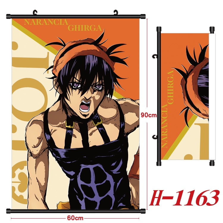JoJos Bizarre Adventure Anime Black Plastic Rod Canvas Painting 60X90CM H1163