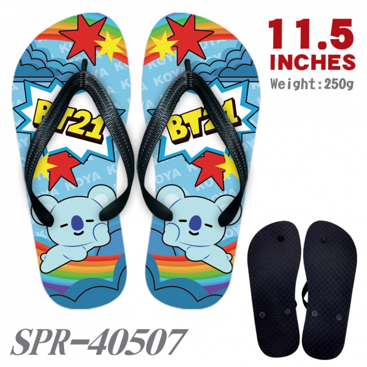 BTS Thickened rubber flip-flops slipper average size