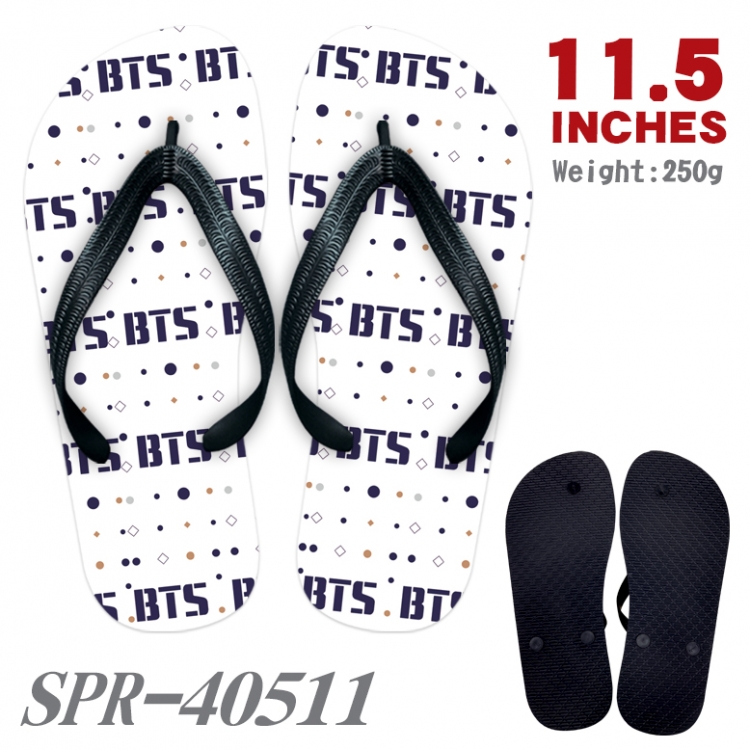 BTS Thickened rubber flip-flops slipper average size