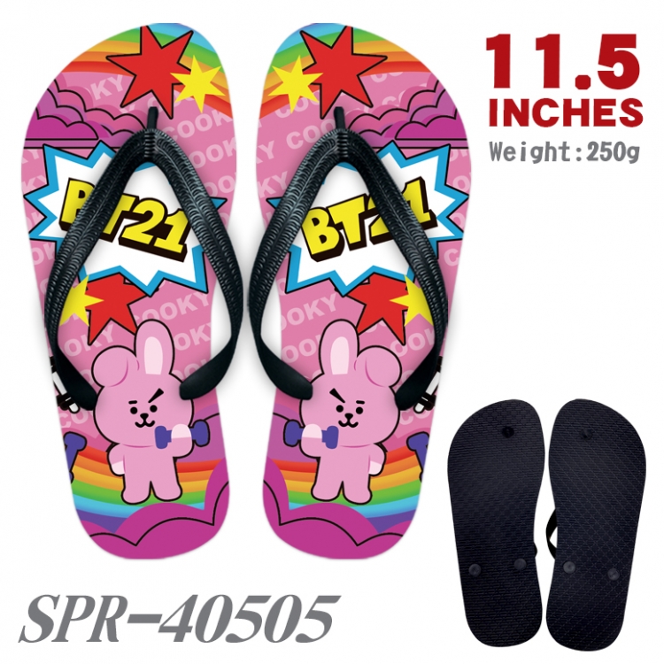 BTS Thickened rubber flip-flops slipper average size