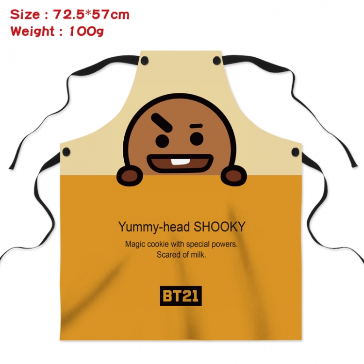 BTS Star creative digital printing apron 72.5x57cm