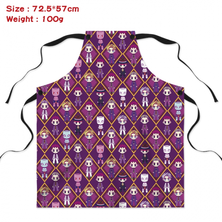 JoJos Bizarre Adventure Anime Creative Digital Printing Apron 72.5x57cm