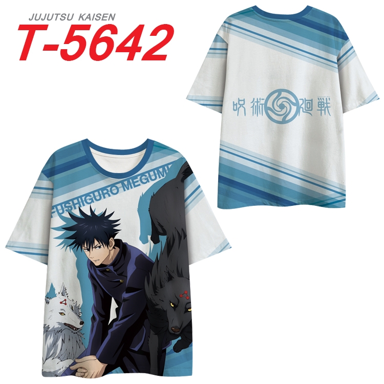 Jujutsu Kaisen  Anime Peripheral Full Color Milk Silk Short Sleeve T-Shirt from S to 6XL T-5642