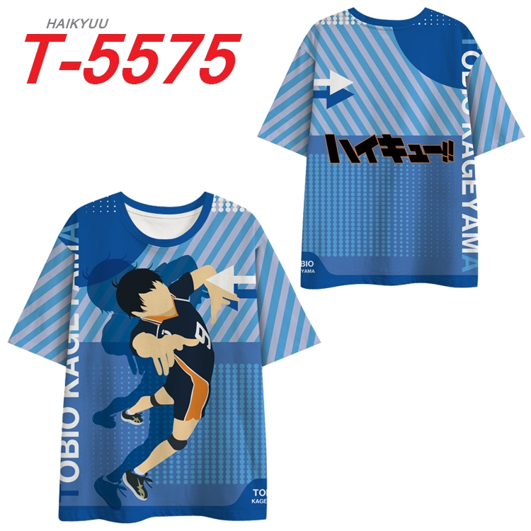 Haikyuu!! Anime Peripheral Full Color Milk Silk Short Sleeve T-Shirt from S to 6XL T-5575