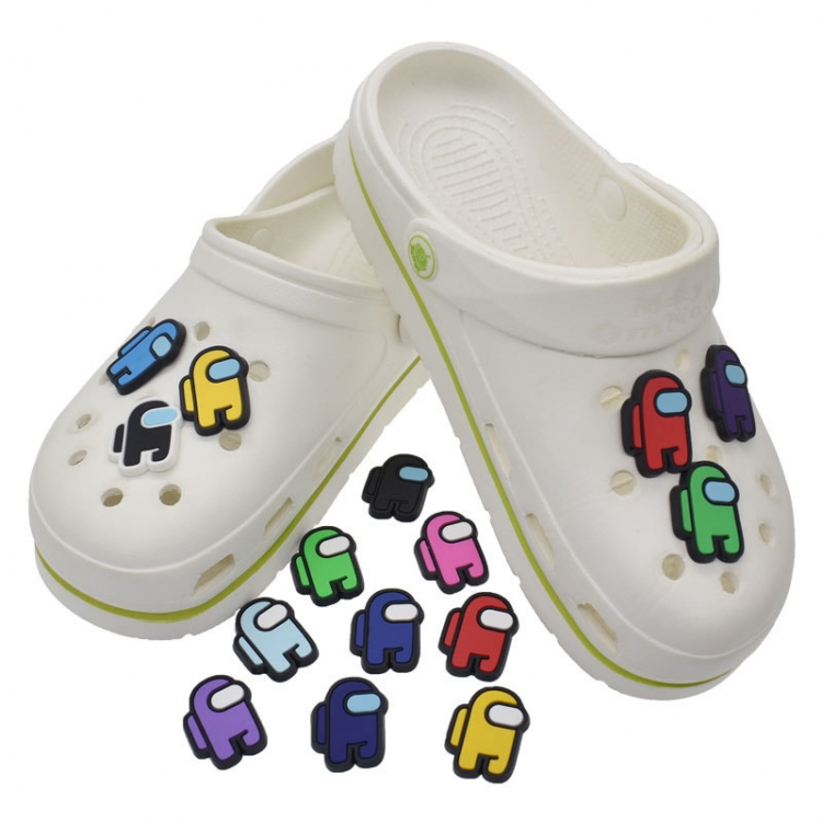 Among us PVC soft rubber shoe buckle cartoon shoe buckle accessories 100 random mix