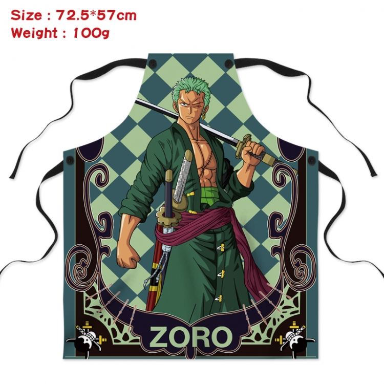 One Piece Anime Creative Digital Printing Apron 72.5x57cm