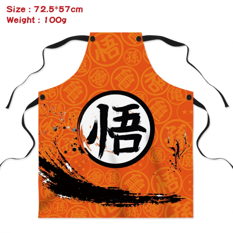 DRAGON BALL Anime Creative Digital Printing Apron 72.5x57cm