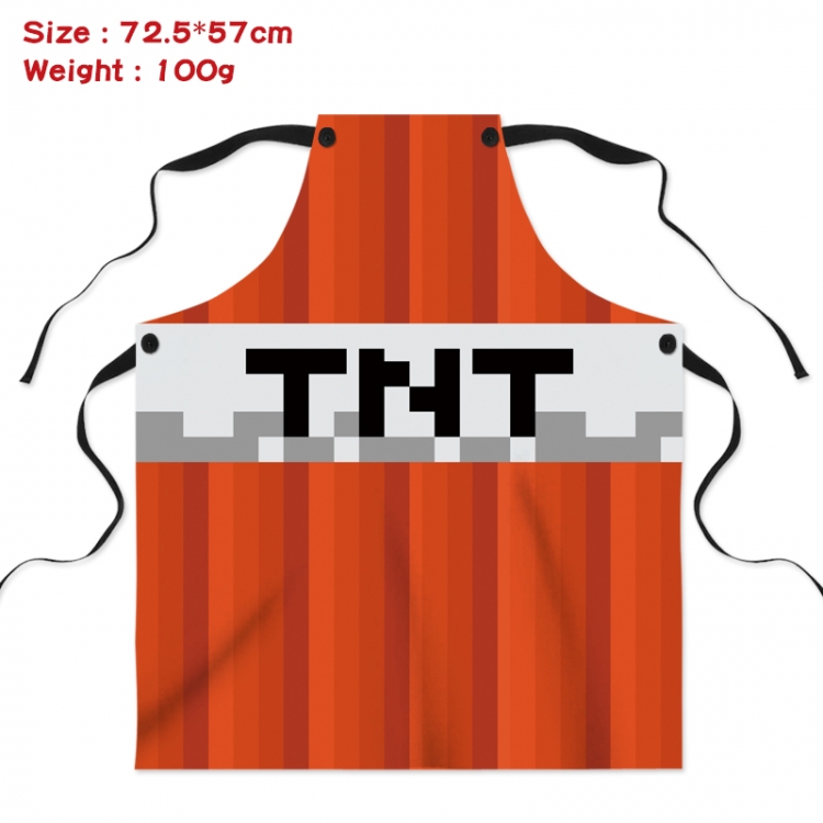 Minecraft  Anime Creative Digital Printing Apron 72.5x57cm