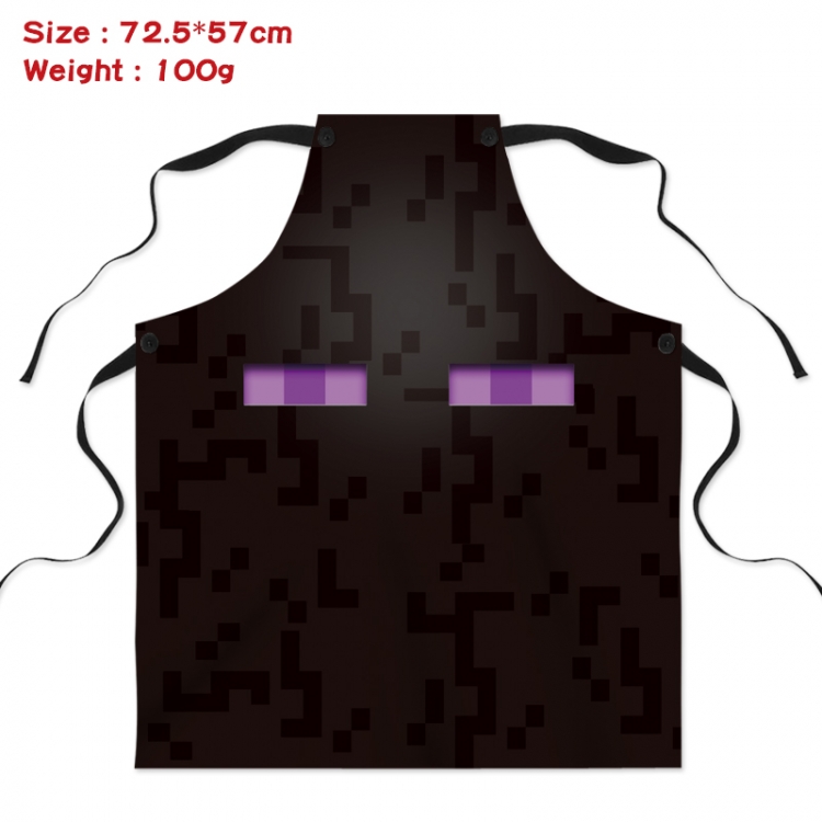 Minecraft  Anime Creative Digital Printing Apron 72.5x57cm