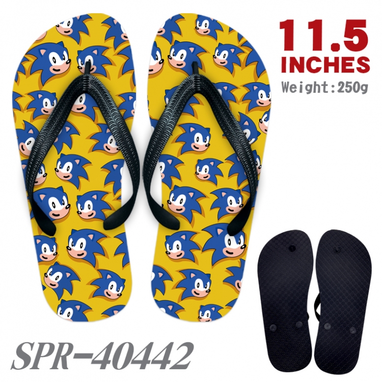 Sonic The Hedgehog Thickened rubber flip-flops slipper average size  SPR-40447