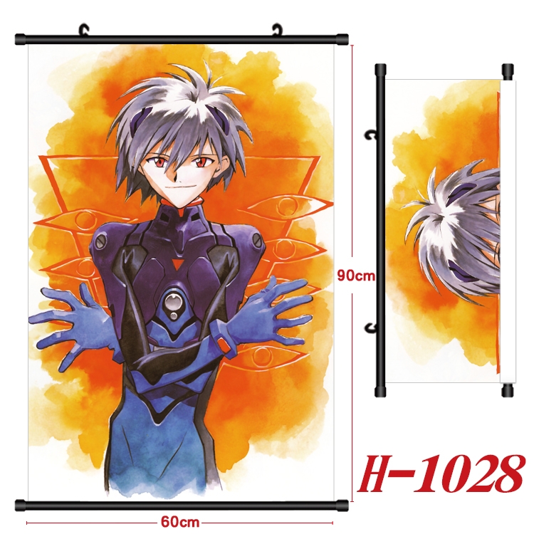 EVA Anime Black Plastic Rod Canvas Painting 60X90CM   H1028