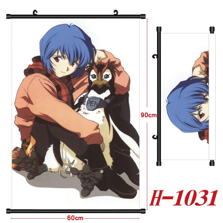 EVA Anime Black Plastic Rod Canvas Painting 60X90CM  H1031