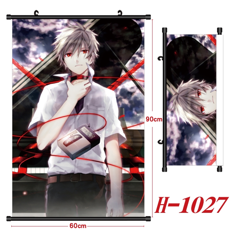 EVA Anime Black Plastic Rod Canvas Painting 60X90CM  H1027