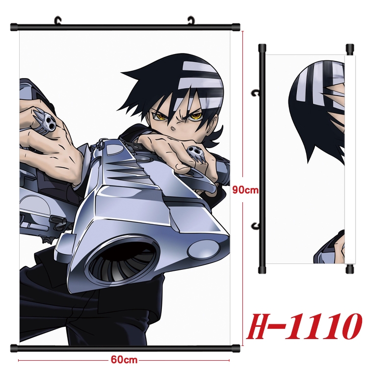 Soul Eater Anime Black Plastic Rod Canvas Painting 60X90CM H1110