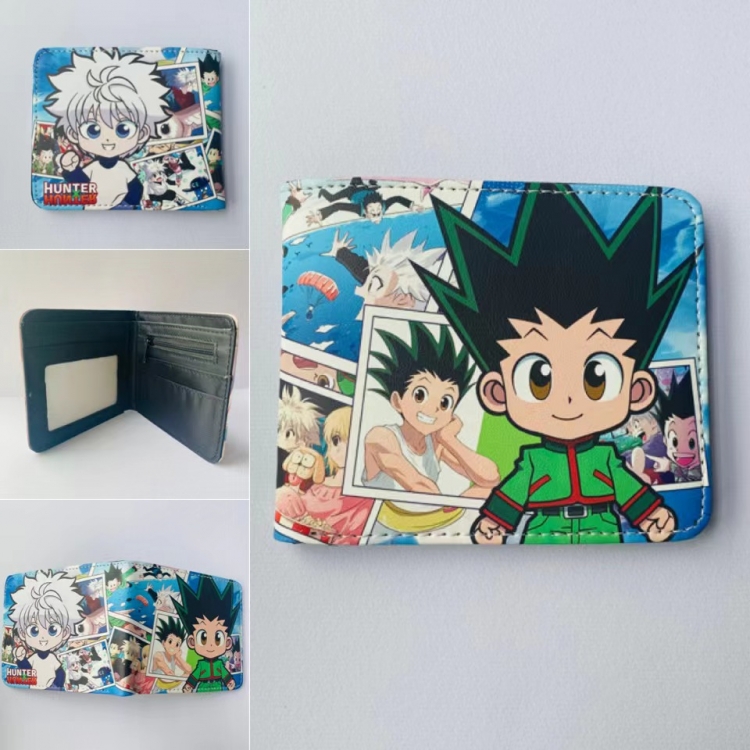 HunterXHunter Full color  Two fold short card case wallet 11X9.5CM