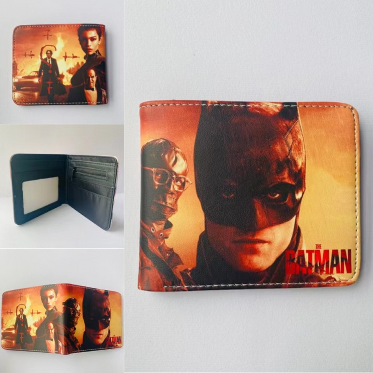 Batman Full color  Two fold short card case wallet 11X9.5CM