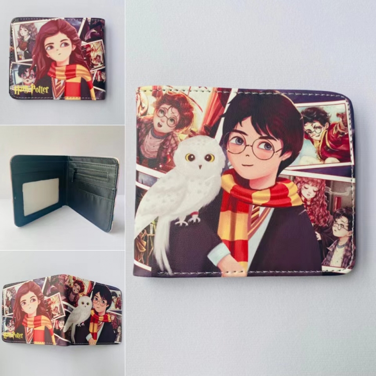 Harry Potter Full color  Two fold short card case wallet 11X9.5CM 