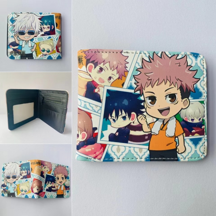 Jujutsu Kaisen   Full color  Two fold short card case wallet 11X9.5CM