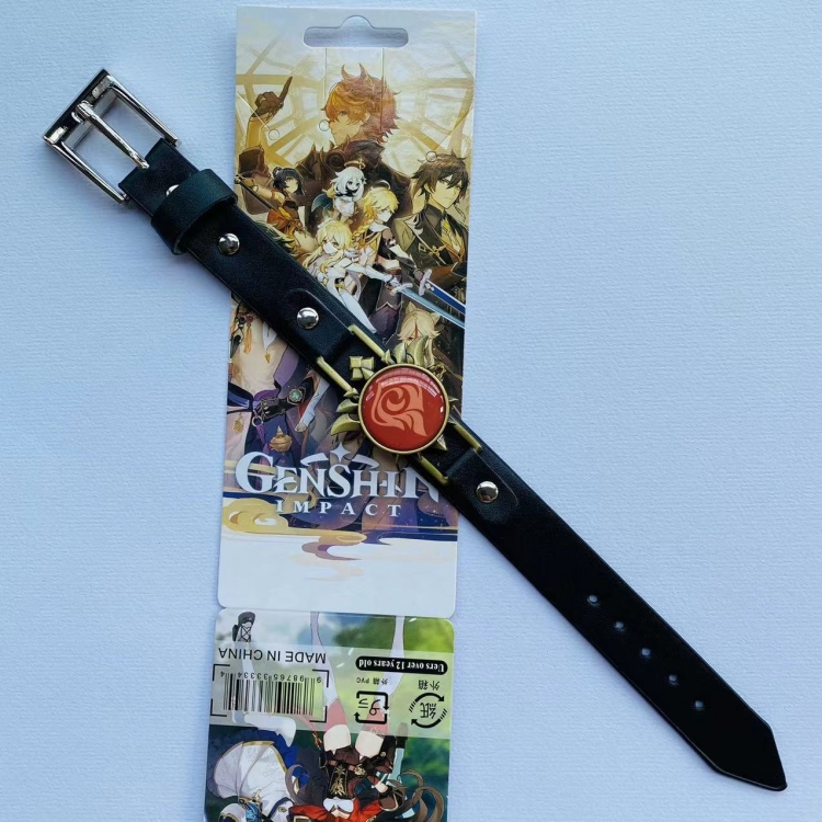 Genshin Impact Anime peripheral Bracelet Leather Bracelet price for 5 pcs