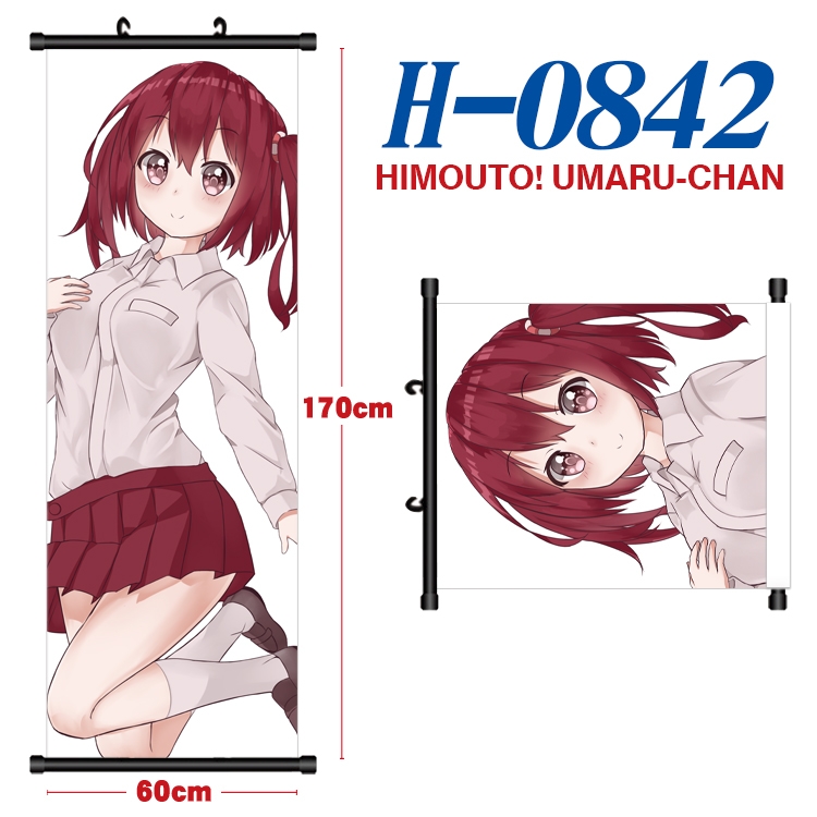Himouto! Umaru-chan Anime Plastic pole cloth painting Wall Scroll 60X170CM H-0842