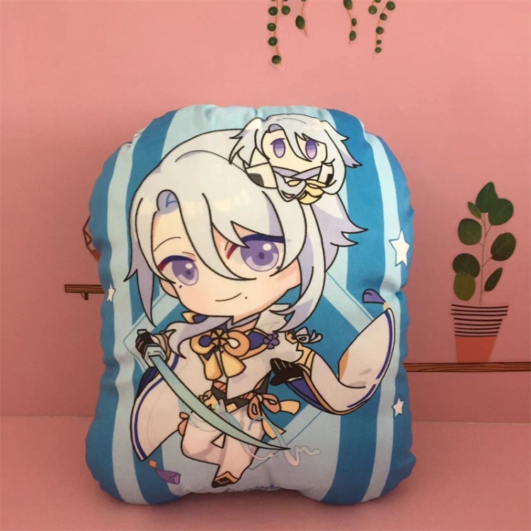 Genshin Impact Anime Color background plush pillow nap cushion