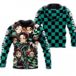 Demon Slayer Kimets Hooded zip...