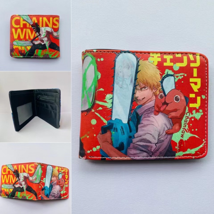 Chainsaw Man  Full color  Two fold short card case wallet
