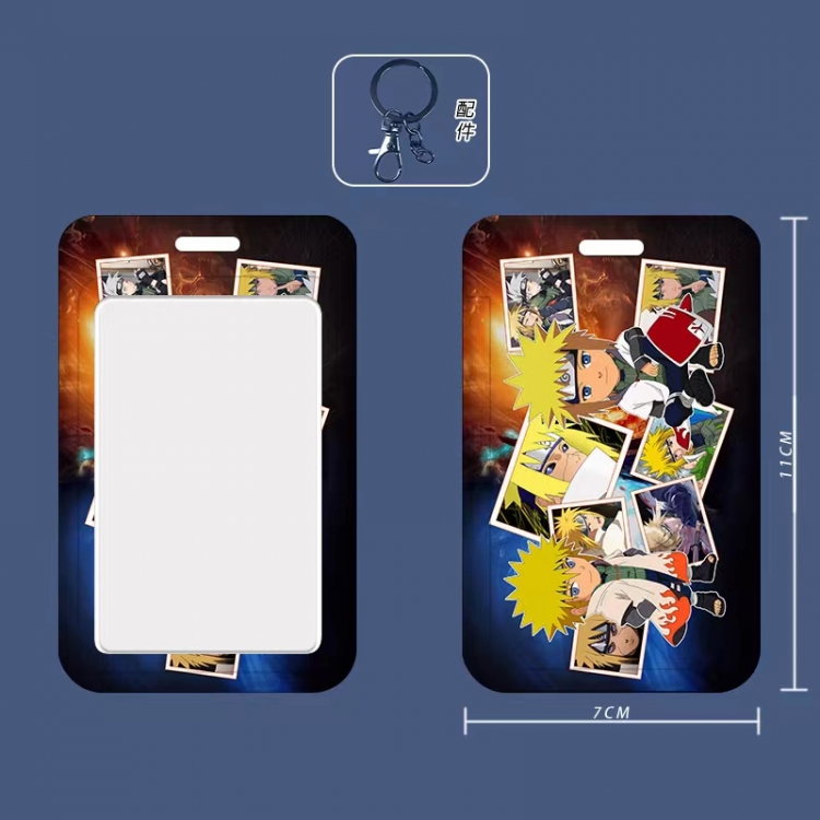 Naruto 3D embossed hard shell card holder badge keychain price for 5 pcs