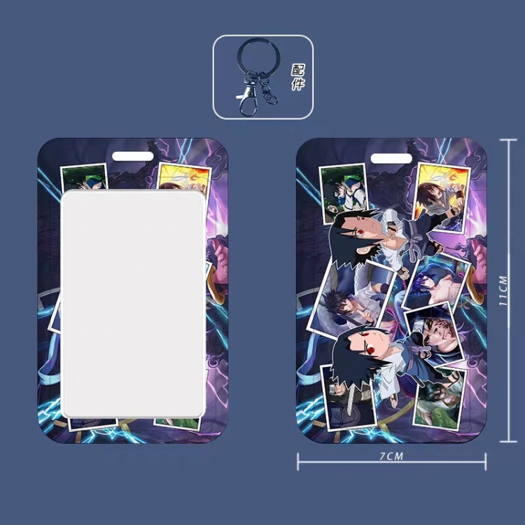 Naruto 3D embossed hard shell card holder badge keychain price for 5 pcs