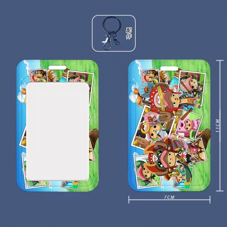 One Piece 3D embossed hard shell card holder badge keychain price for 5 pcs