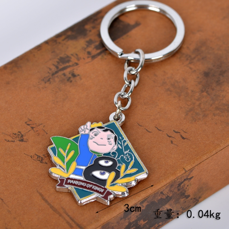 king ranking  Anime peripheral metal three-dimensional keychain pendant price for 5 pcs