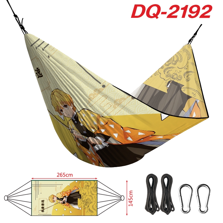 Demon Slayer Kimets Outdoor full color watermark printing hammock 265x145cm DQ-2192