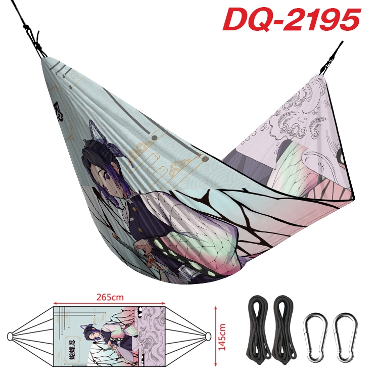 Demon Slayer Kimets Outdoor full color watermark printing hammock 265x145cm DQ-2195