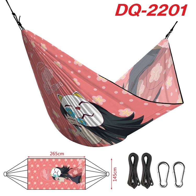 Demon Slayer Kimets Outdoor full color watermark printing hammock 265x145cm DQ-2201