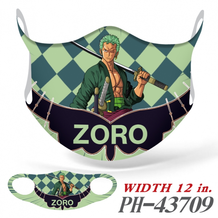 One Piece Full color Ice silk seamless Mask  price for 5 pcs  PH-43709A