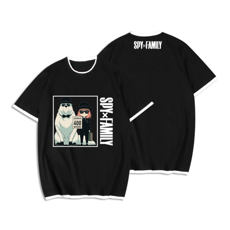SPY×FAMILY Anime peripheral fake two short-sleeved T-shirts from M to 3XL