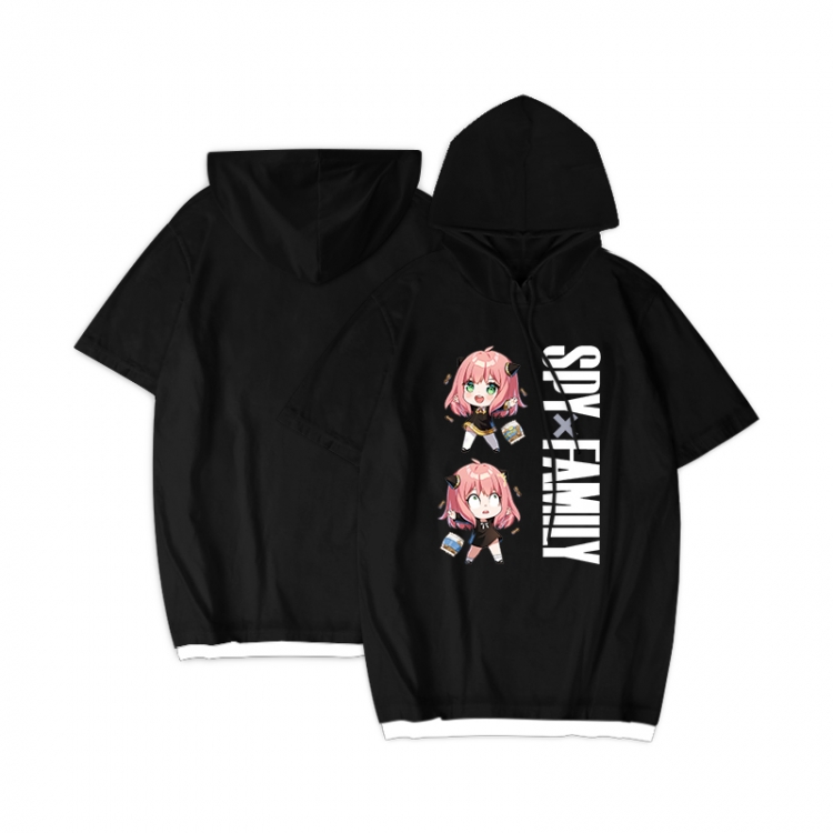 SPY×FAMILY Anime Periphery Hooded Short Sleeve T-Shirt S-3XL