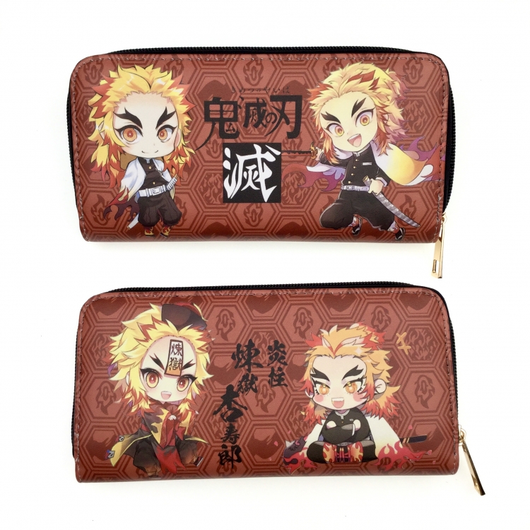 Demon Slayer Kimets Full Color Printing Long section Zipper Wallet Purse