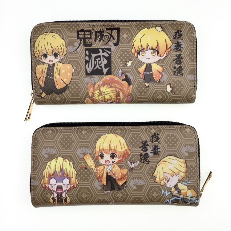 Demon Slayer Kimets Full Color Printing Long section Zipper Wallet Purse