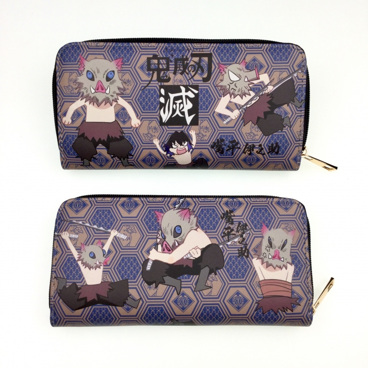 Demon Slayer Kimets Full Color Printing Long section Zipper Wallet Purse