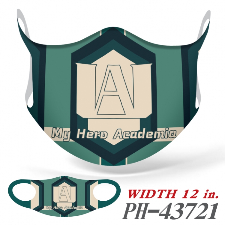 My Hero Academia  Full color Ice silk seamless Mask  price for 5 pcs  PH-43721A