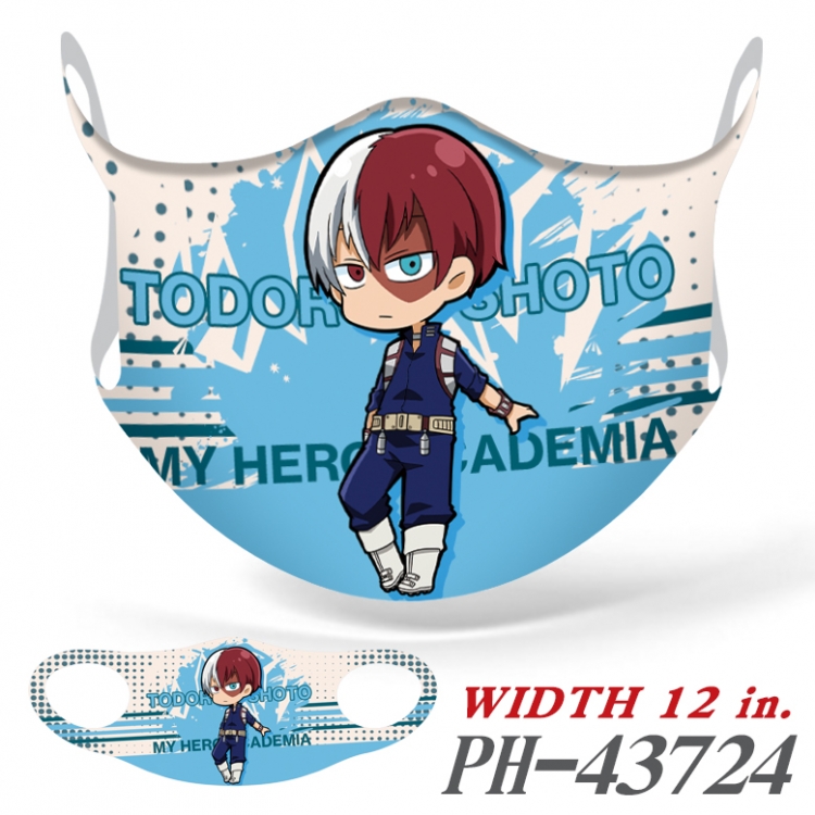My Hero Academia  Full color Ice silk seamless Mask  price for 5 pcs  PH-43724A