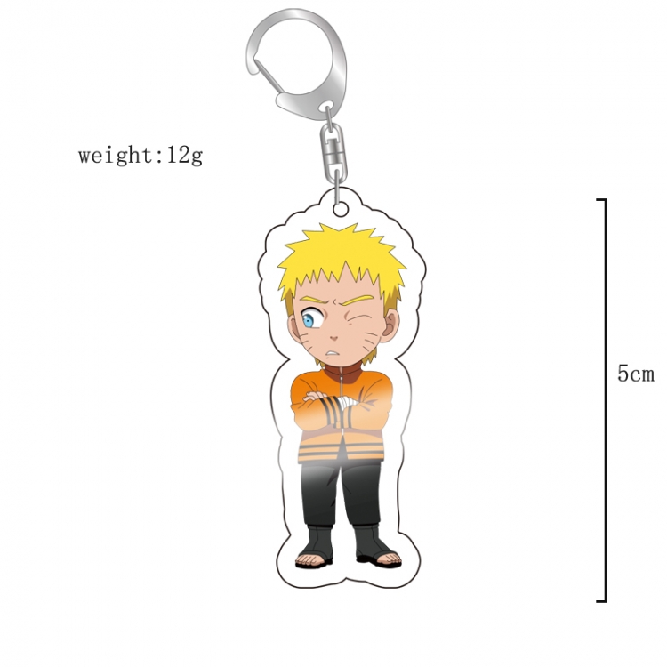 Naruto Anime acrylic Key Chain  price for 5 pcs 12084