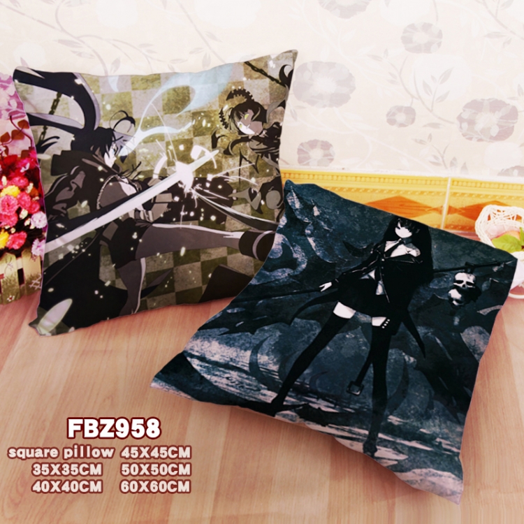 Black Rock Shooter Anime Square Universal Pillow 45X45 FBZ958